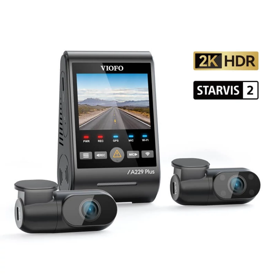 Viofo A229 Plus 3ch mozgásérzékelős autós fedélzeti rögzítő